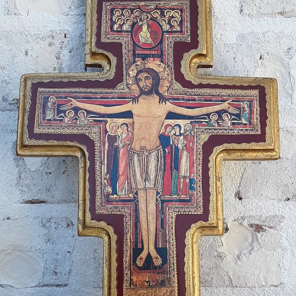 FRANCISCAN SAN DAMIANO CRUCIFIX NEW - Picture 1 of 2